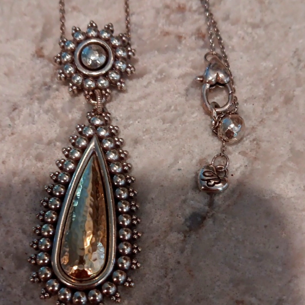 Brighton Silver Necklace, Beautiful, Mint Condition,